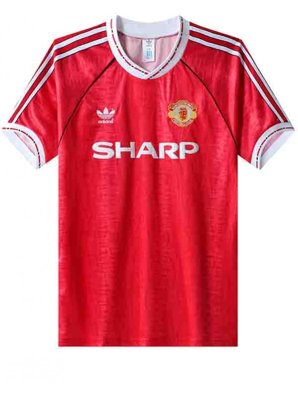 Manchester united home jersey mens retro shirt 1991-1992